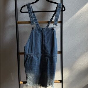 Free People Denim Overall Dress
